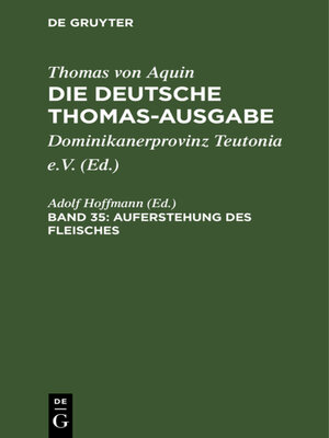 cover image of Auferstehung des Fleisches